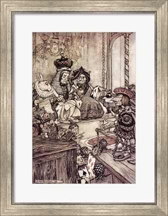 Framed Alice in Wonderland, Who stole the Tarts Print