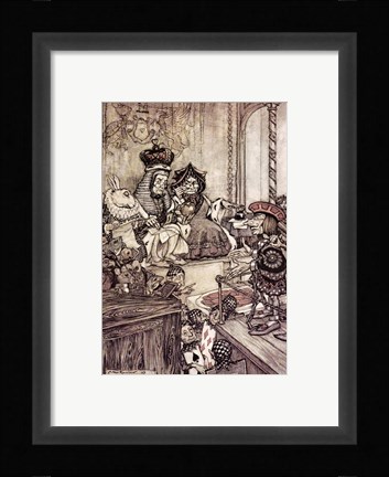 Framed Alice in Wonderland, Who stole the Tarts Print