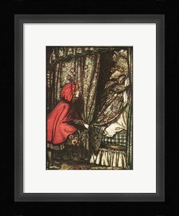 Framed Little Red Riding Hood Print
