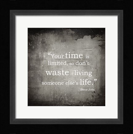 Framed Time is Limited Print