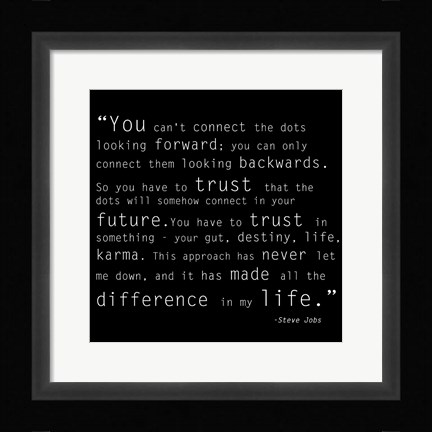 Framed Trust Quote Print