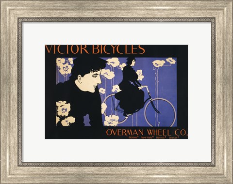 Framed Victor Bicycles Print