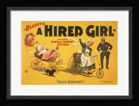 Framed Hired Girl Print