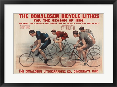 Framed Donaldson Bicycle Print
