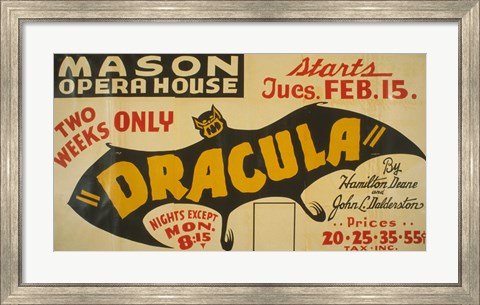 Framed Dracula Print