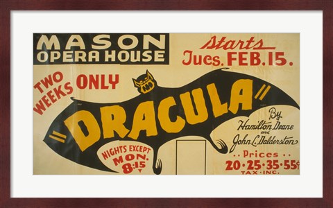 Framed Dracula Print
