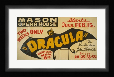 Framed Dracula Print