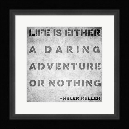 Framed Life Quote Print