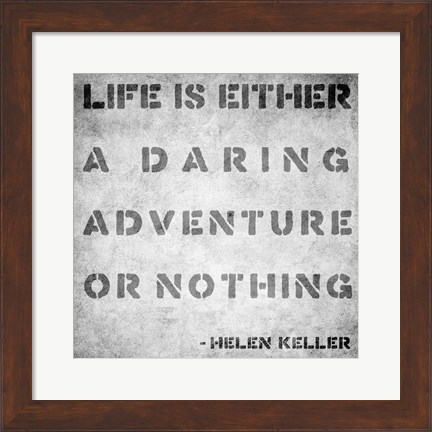 Framed Life Quote Print