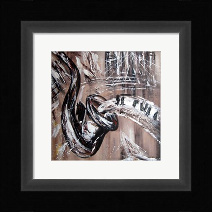 Framed Abstract Saxaphone Print