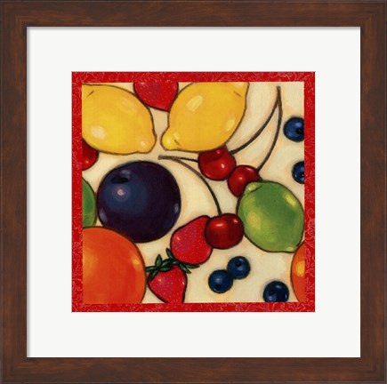 Framed Fruit Medley I Print