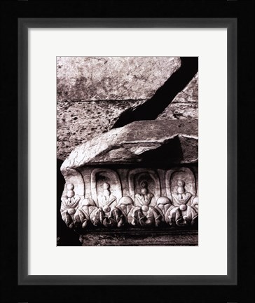 Framed Stone Carving IV Print