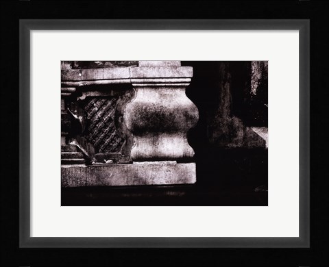 Framed Stone Carving VI Print