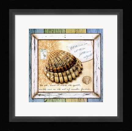 Framed Sea Treasures V Print