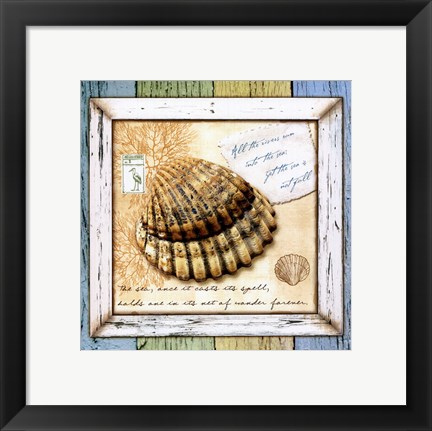 Framed Sea Treasures V Print