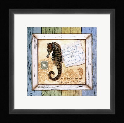 Framed Sea Treasures X Print