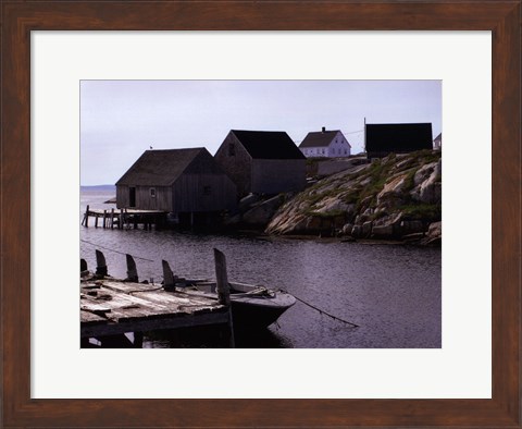 Framed Coastal Shore I Print