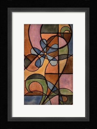 Framed Craftsman Flower I Print