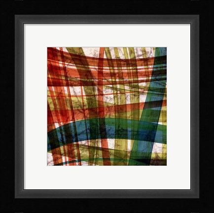 Framed Paintstroke Tile IV Print