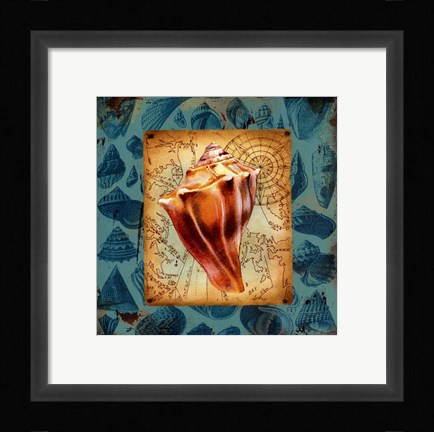 Framed Seaside Gifts III Print