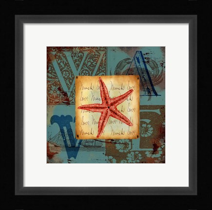 Framed Sand and Surf II Print