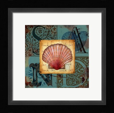 Framed Sand and Surf I Print