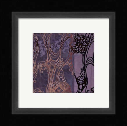 Framed Small Medallions &amp; Damask I Print