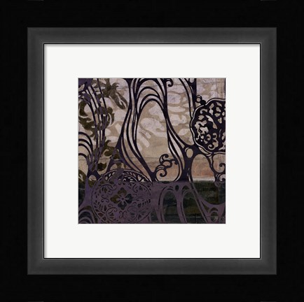 Framed Small Medallions &amp; Damask III Print