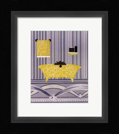 Framed Saffron Tub Print