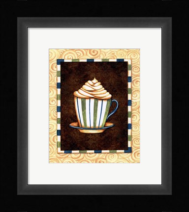 Framed Mocha Lattee I Print