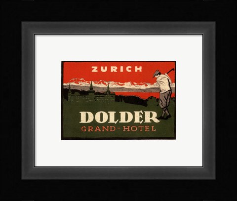 Framed Vintage Travel Label VIII Print