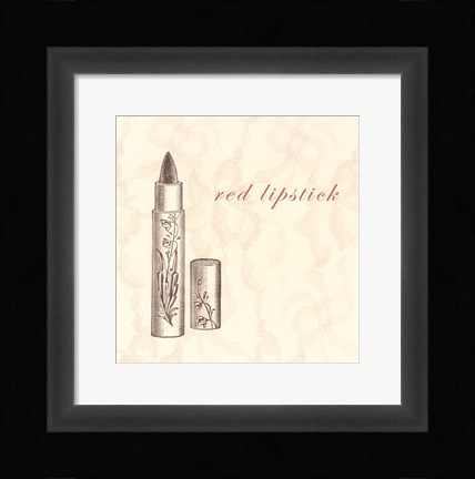 Framed La Toilette II Print