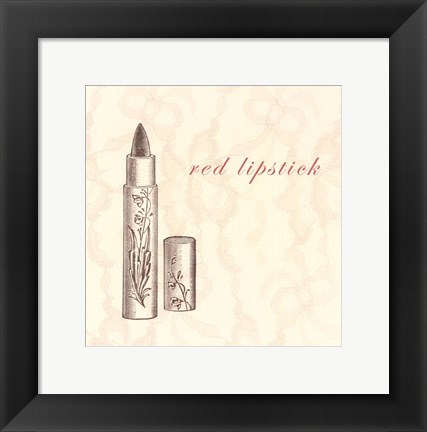 Framed La Toilette II Print