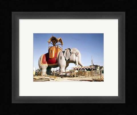 Framed Lucy the Margate Elephant HABS NJ Print