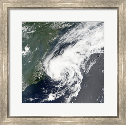 Framed Tropical Storm Beryl formed in the Northwestern Atlantic on July 18, 2006 Print