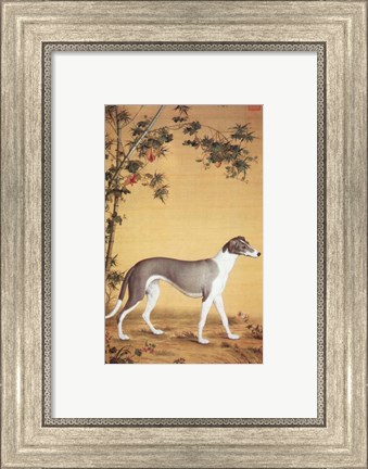 Framed Greyhound by Bamboo Print