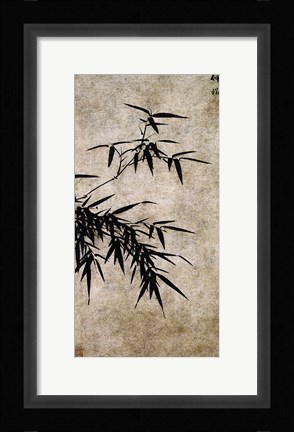 Framed Xia Chang- Ink Bamboo Print