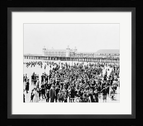 Framed Atlantic City Pier Print