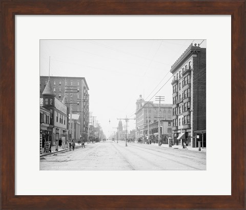 Framed Atlantic Avenue, Atlantic City, NJ Print