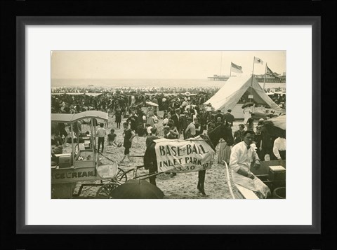 Framed On the Beach at Atlantic City, NJ Print