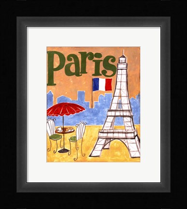 Framed Paris (A) Print