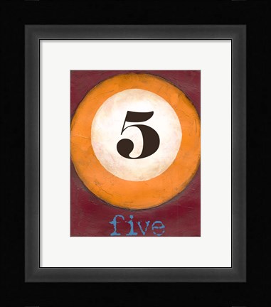 Framed Graphic Pool V Print