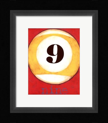 Framed Graphic Pool IX Print