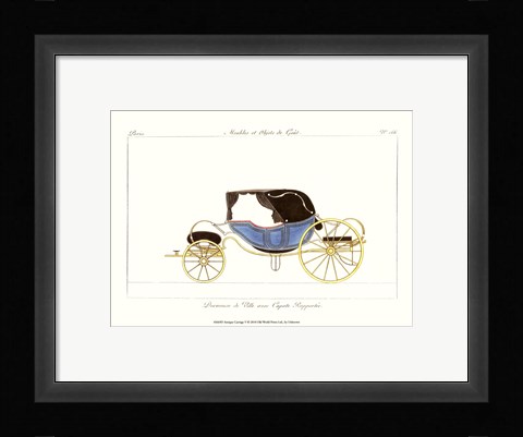 Framed Antique Carriage V Print