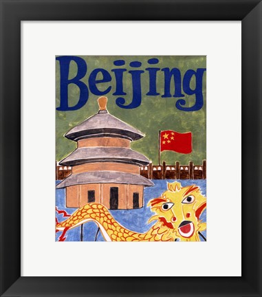 Framed Bejing (A) Print