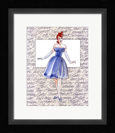 Framed 50's Fashion I Print