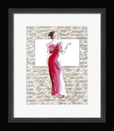 Framed 50's Fashion II Print