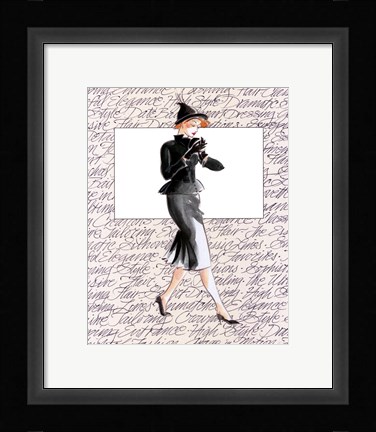 Framed 50's Fashion III Print