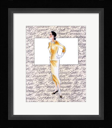 Framed 50's Fashion VII Print