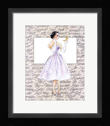 Framed 50's Fashion X Print